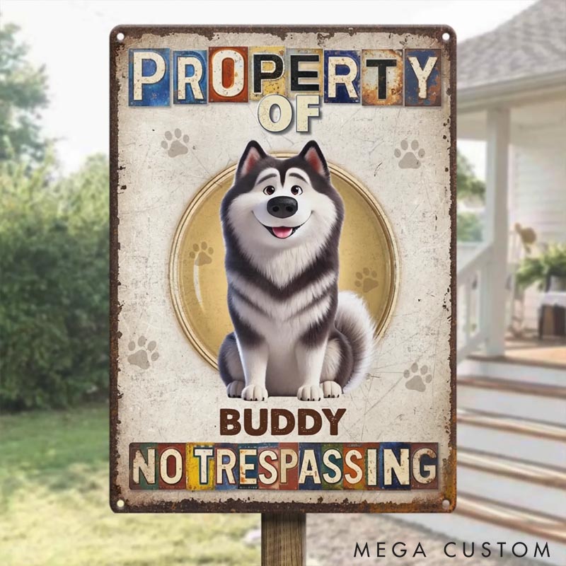 Personalized Fur Kids Run the House Metal Sign Gifts for Pet Lover for Dog Lover