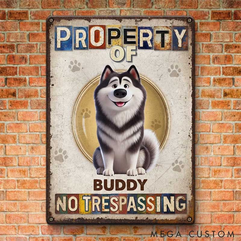 Personalized Fur Kids Run the House Metal Sign Gifts for Pet Lover for Dog Lover