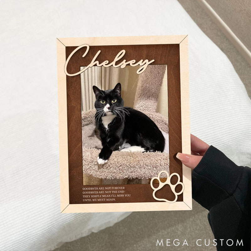 Personalized Memorial Dog Photo Frame with Name Gift for Pet Lover for Dog Lover