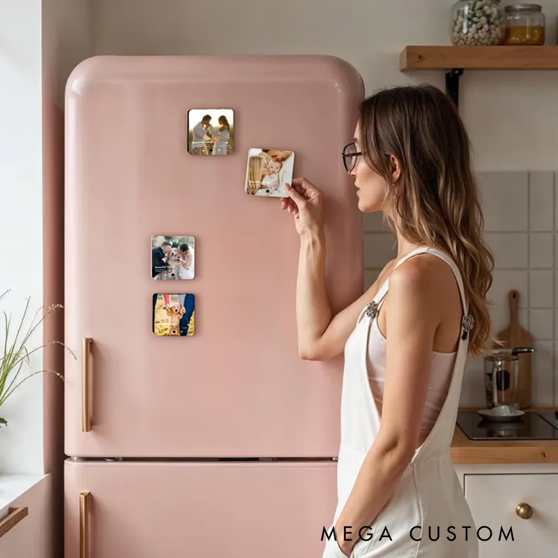 Personalized Mom Gifts Fridge Magnet Play Song and Personalized Music Gifts for Mother with Photo and Text