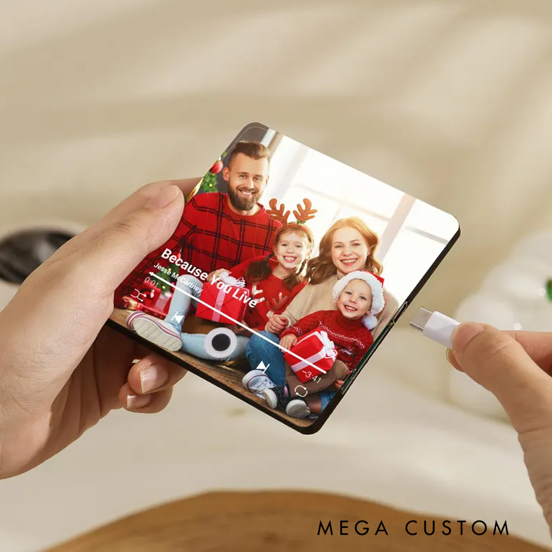 Personalized Music Fridge Magnet and Photo & Music Refrigerator Magnet and Photo Music Magnet and Play Song Music Box and Christmas Gift