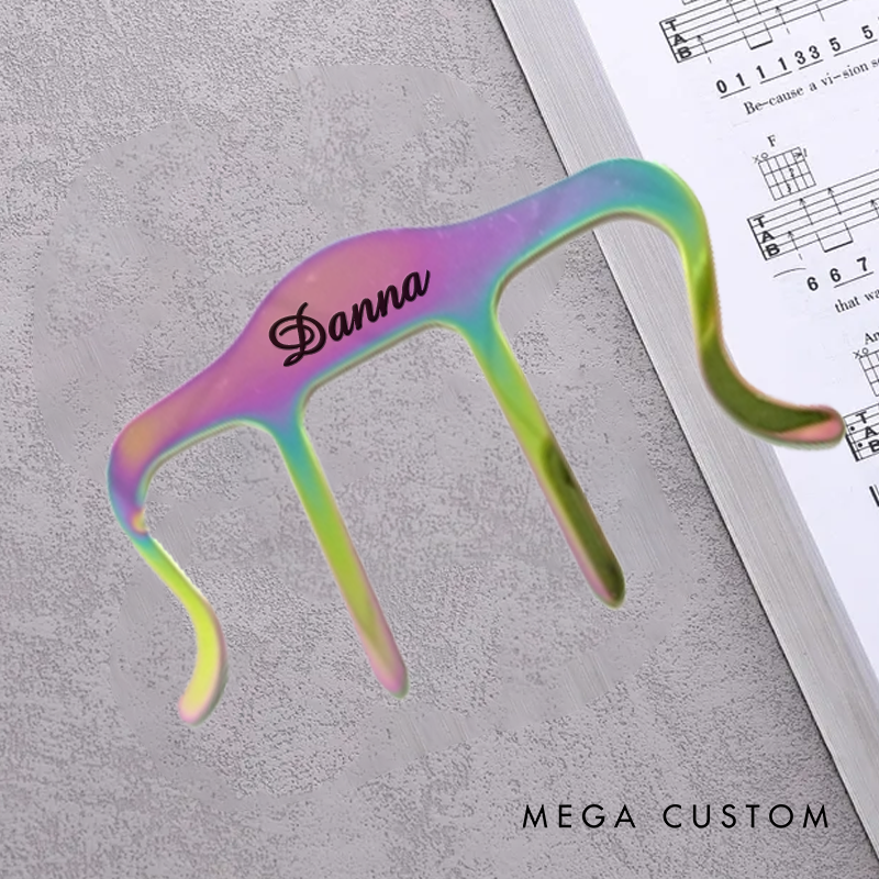 Personalized Music Sheet Page Holder Personalized Piano Bookmark Clip Engraved Gift for Musicians Teacher Appreciation Unique Violin Accessory
