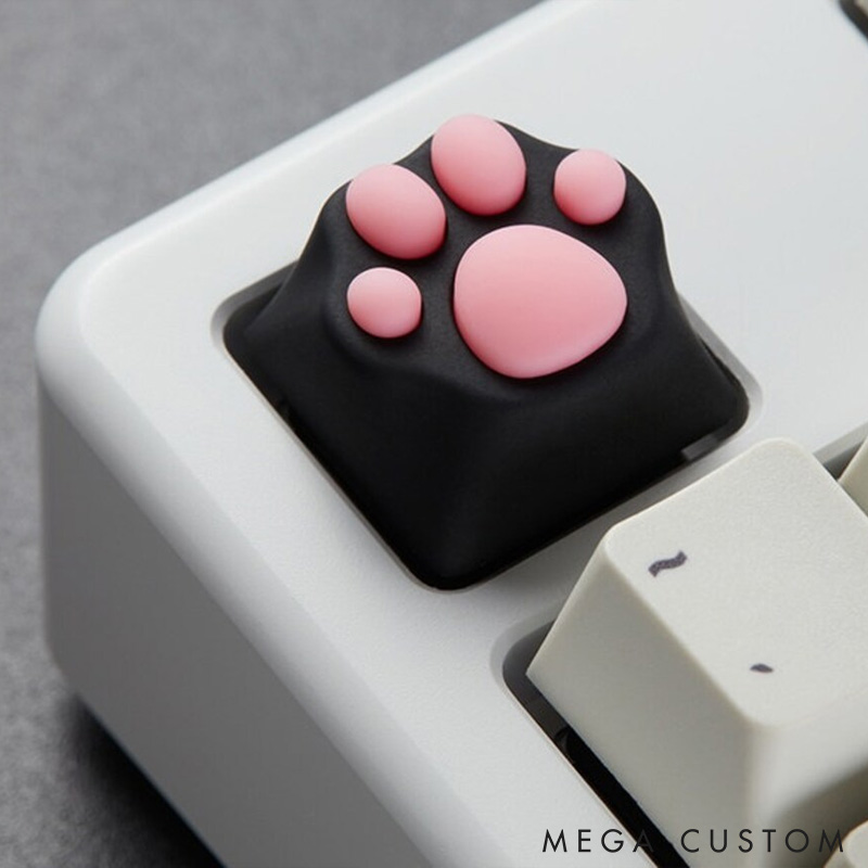 Personalized Paw Multi-Color Artisan Keycap Mechanical Keyboard Gift for Pet Lover