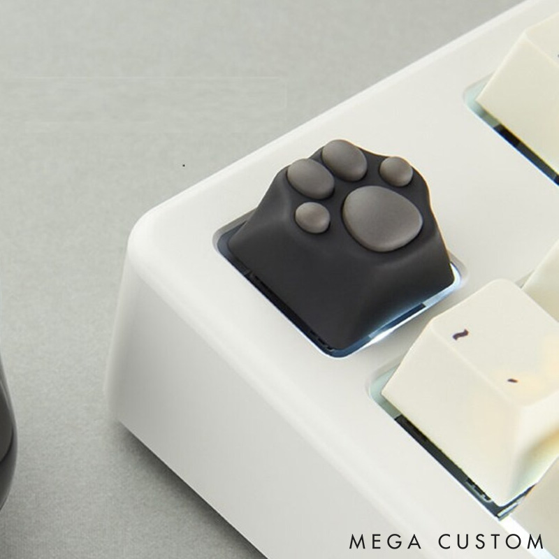 Personalized Paw Multi-Color Artisan Keycap Mechanical Keyboard Gift for Pet Lover