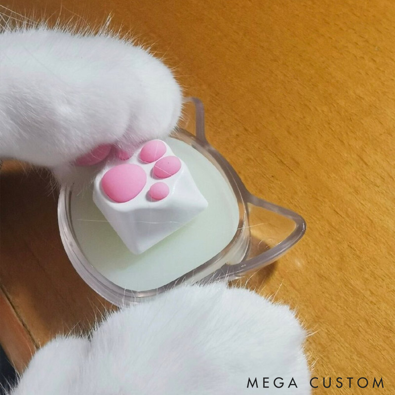 Personalized Paw Multi-Color Artisan Keycap Mechanical Keyboard Gift for Pet Lover