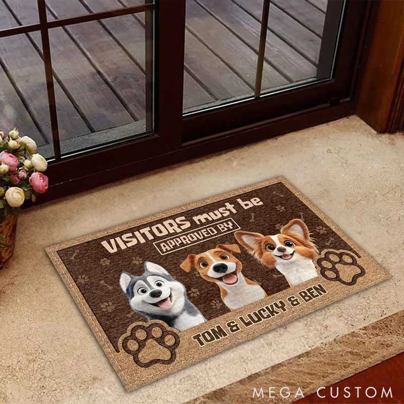 Personalized Permission To Come In Doormat Gifts for Pet Lover for Dog Lover