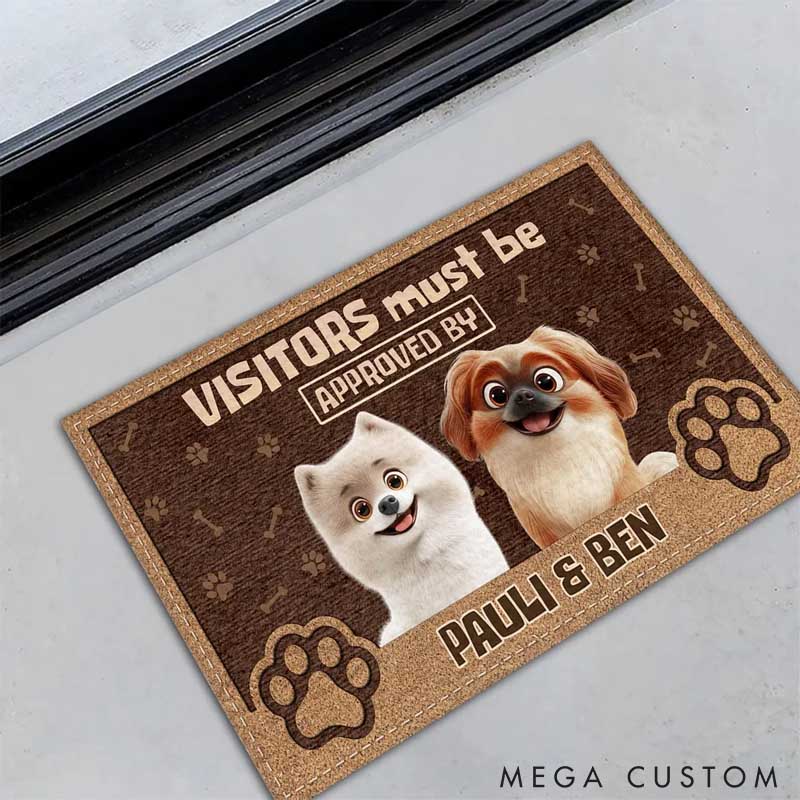 Personalized Permission To Come In Doormat Gifts for Pet Lover for Dog Lover