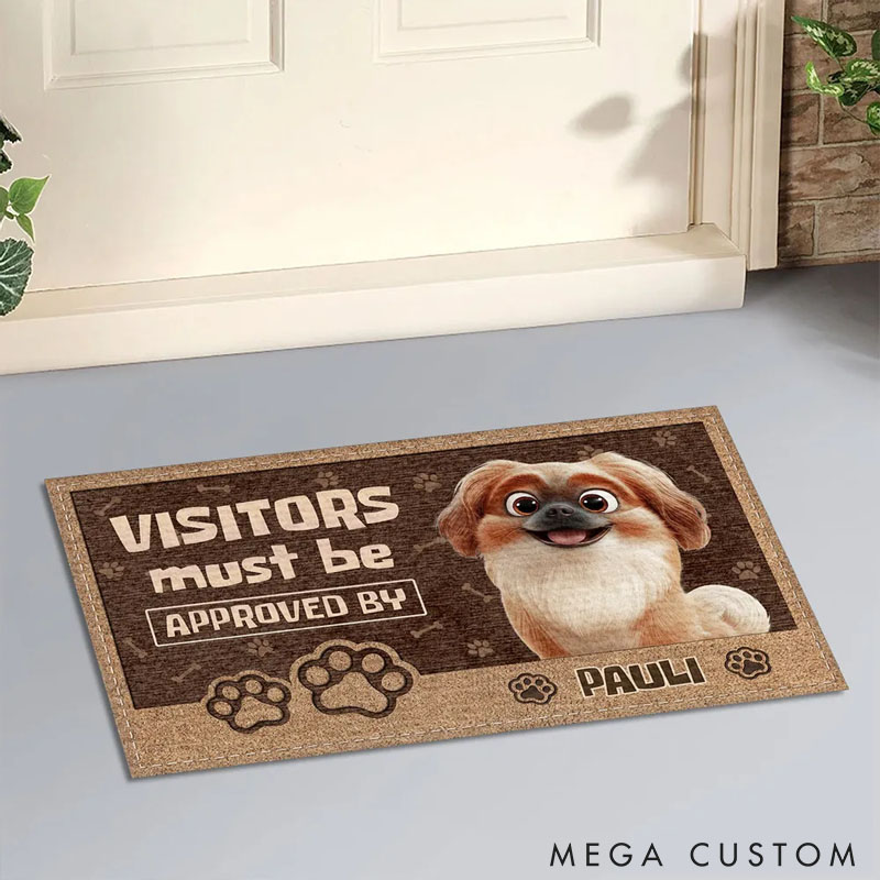 Personalized Permission To Come In Doormat Gifts for Pet Lover for Dog Lover