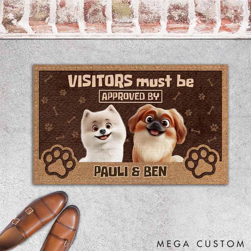 Personalized Permission To Come In Doormat Gifts for Pet Lover for Dog Lover