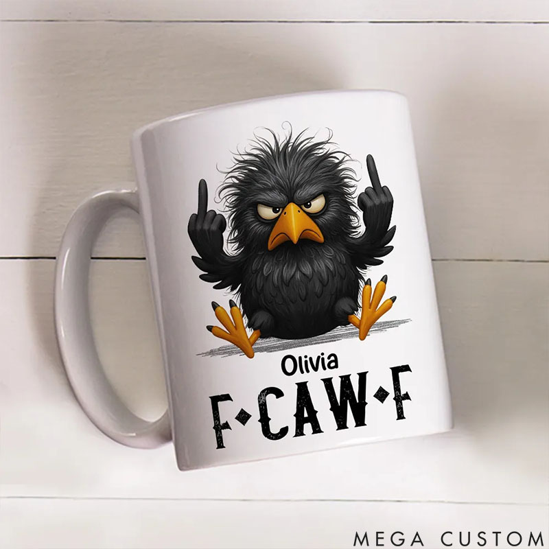 Personalized Pet FCAWF Crow Mugs