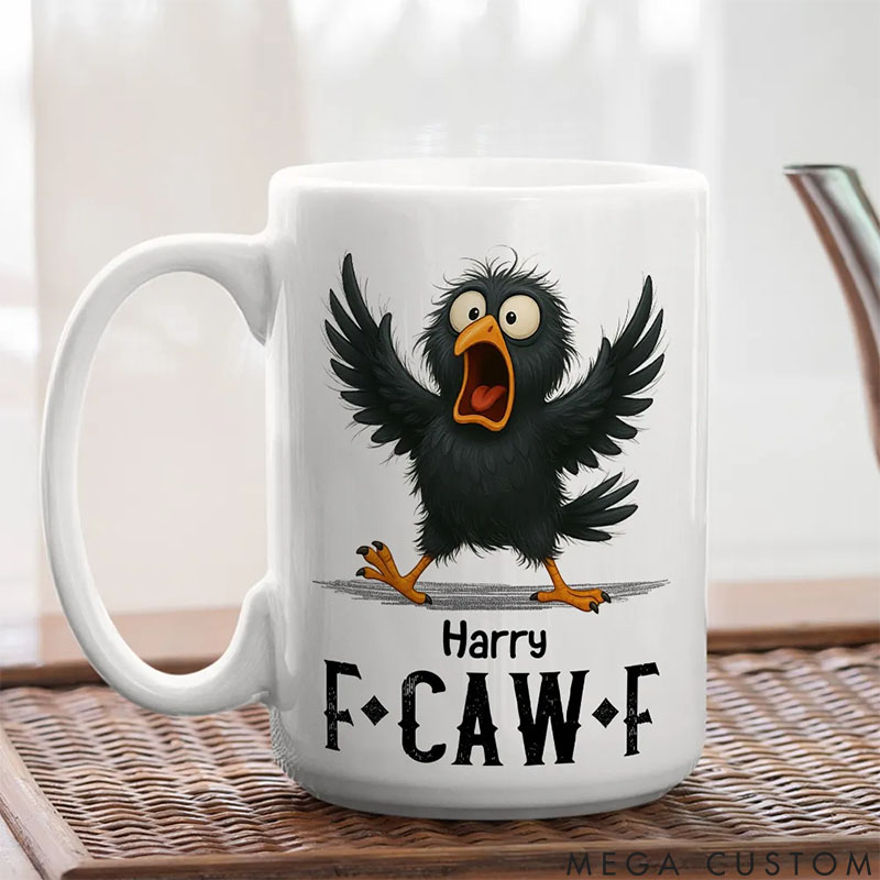 Personalized Pet FCAWF Crow Mugs