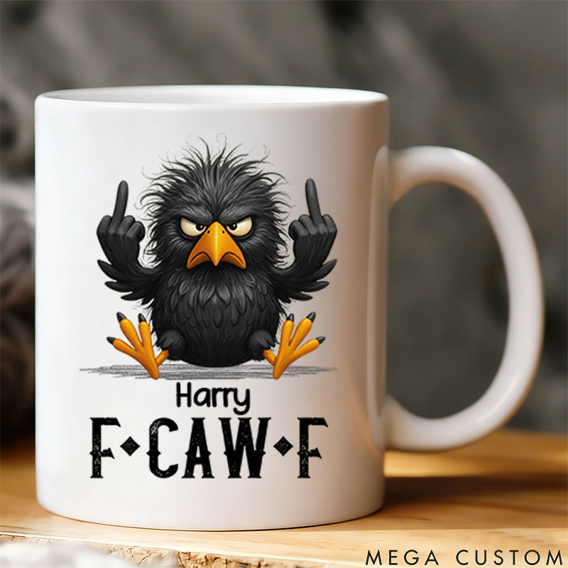 Personalized Pet FCAWF Crow Mugs