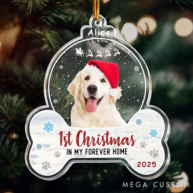 Personalized Pet Lover 1st Christmas Dog Cat Christmas Ornament