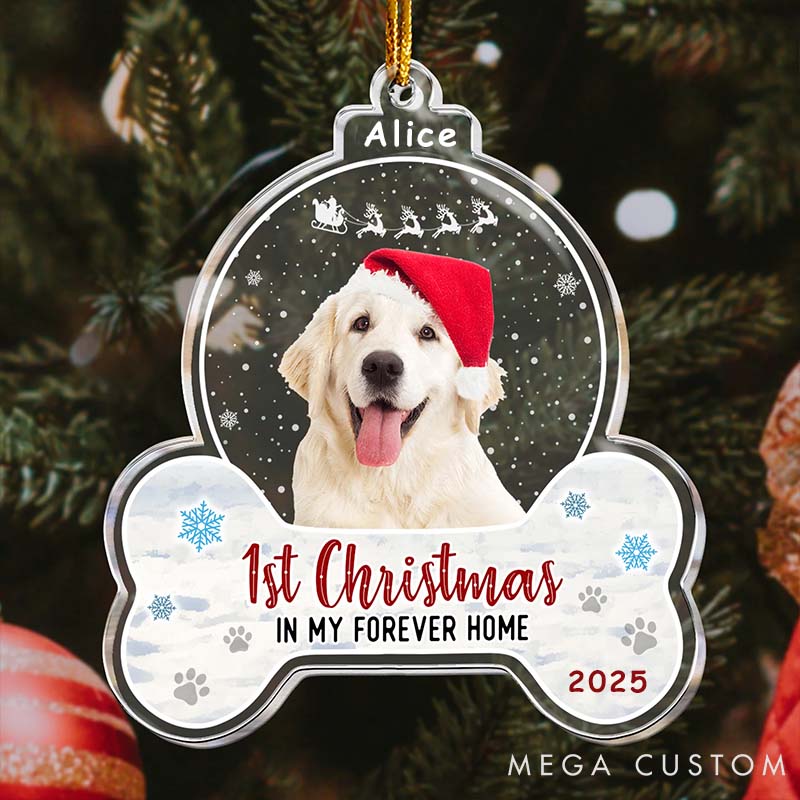 Personalized Pet Lover 1st Christmas Dog Cat Christmas Ornament