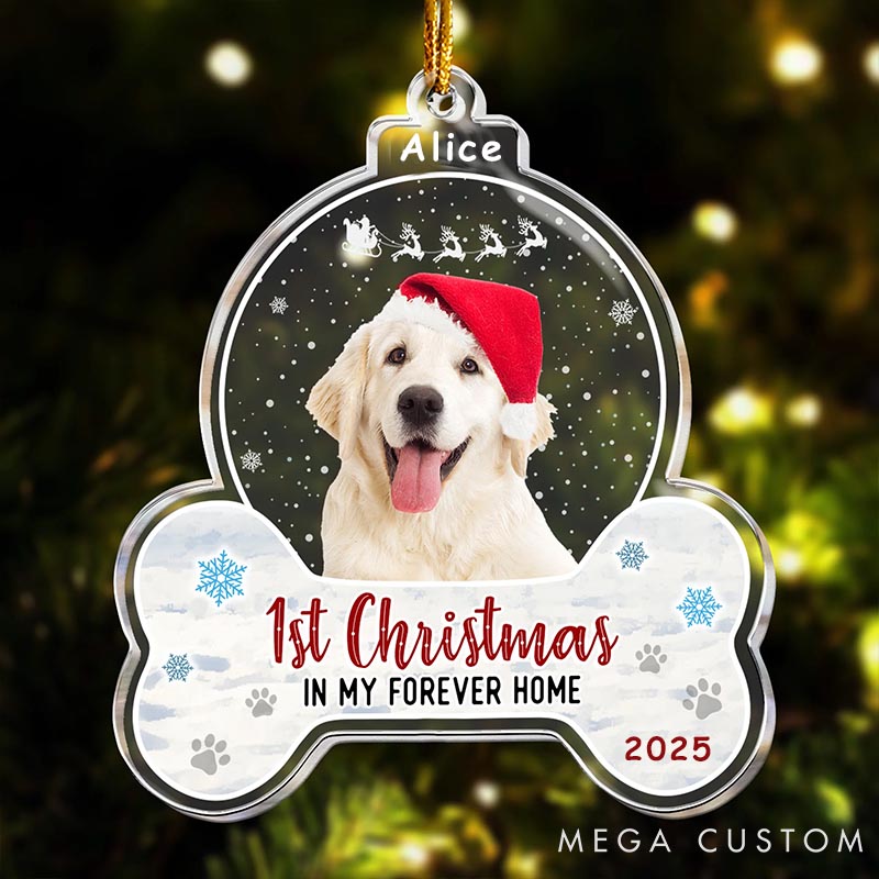 Personalized Pet Lover 1st Christmas Dog Cat Christmas Ornament