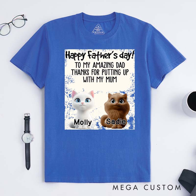 Personalized Pet Lover Amazing Pet Dad T-Shirt
