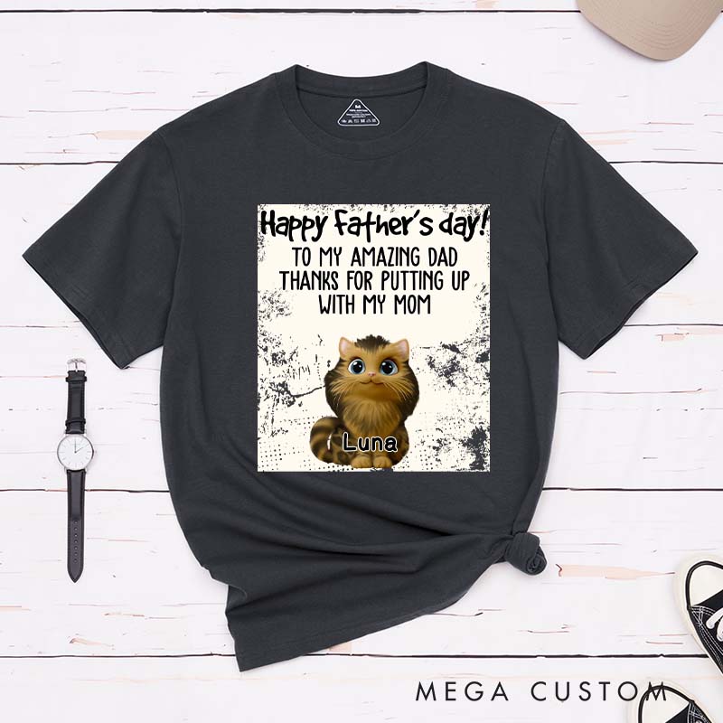 Personalized Pet Lover Amazing Pet Dad T-Shirt