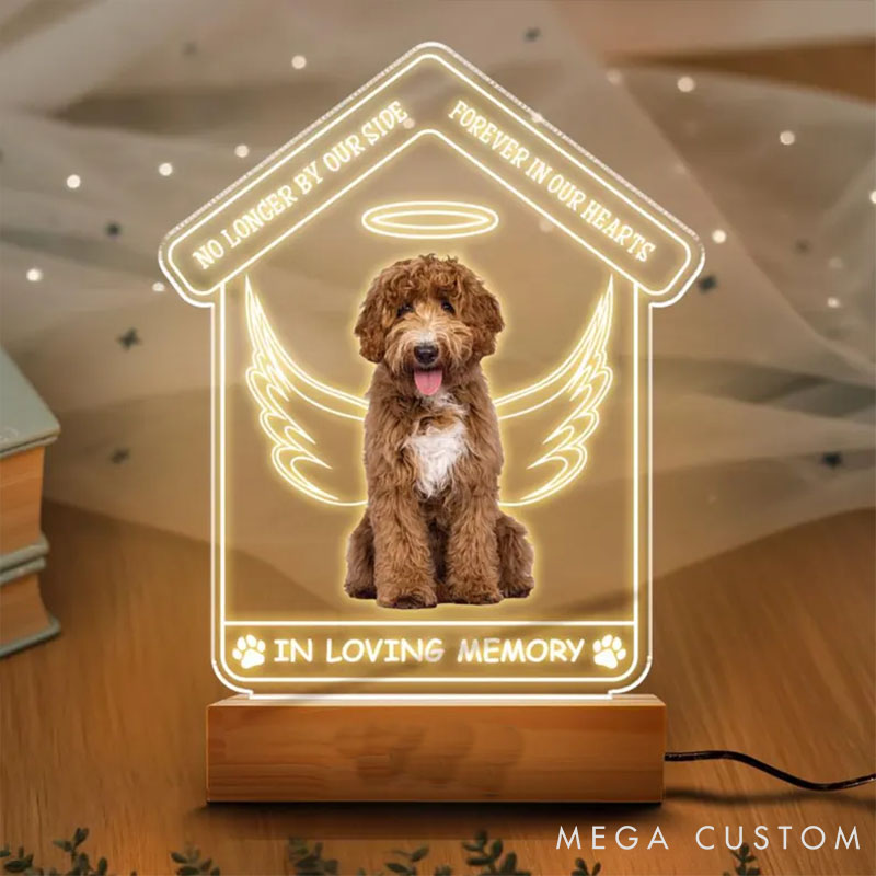 Personalized Pet Lover Angel by My Side Pet Light
