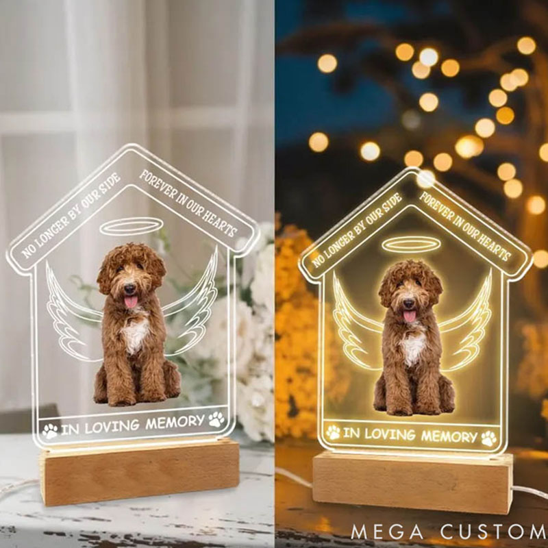 Personalized Pet Lover Angel by My Side Pet Light