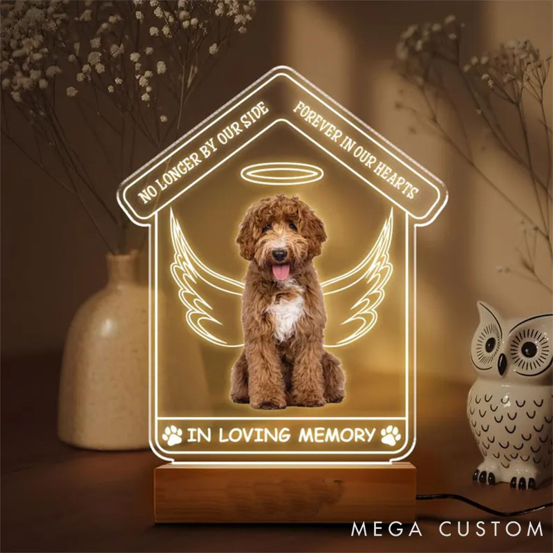 Personalized Pet Lover Angel by My Side Pet Light