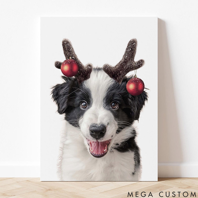 Personalized Pet Lover Baby Reindeer Pet Portrait