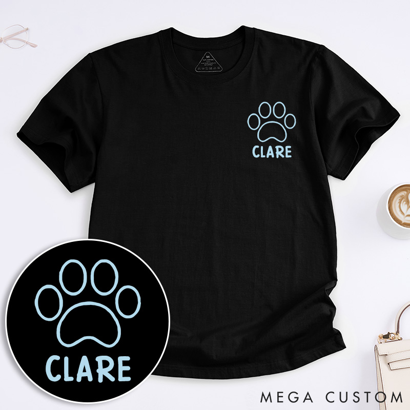 Personalized Dog Lover Beach Outline T-Shirt
