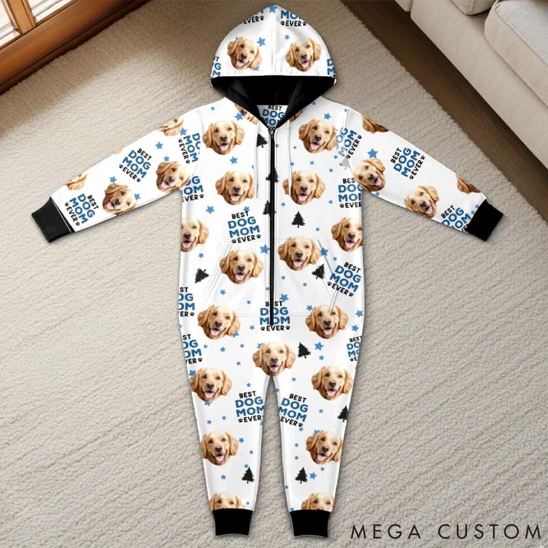 Personalized Pet Lover Best Dog Mom Vibes Only Adult Onesie