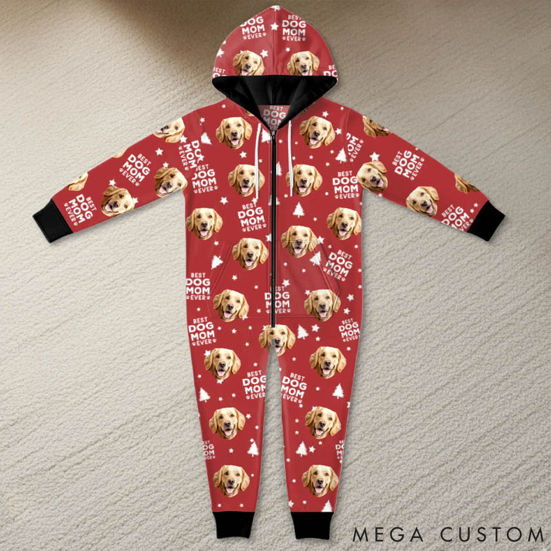 Personalized Pet Lover Best Dog Mom Vibes Only Adult Onesie