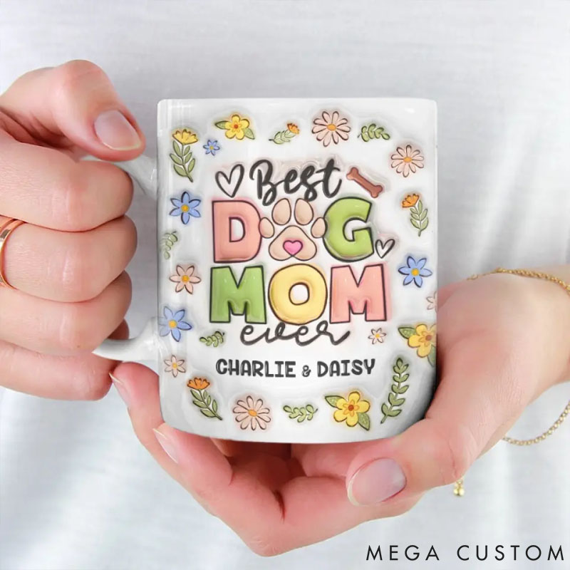 Personalized Pet Lover Best Fur Mom Ever Mugs