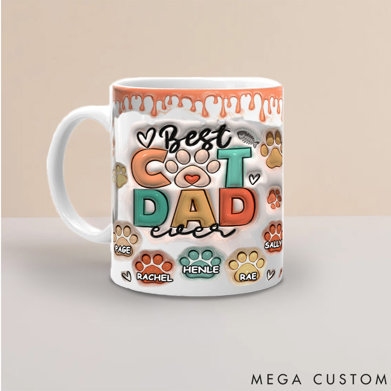 Personalized Pet Lover Best Pet Dad Ever Mugs