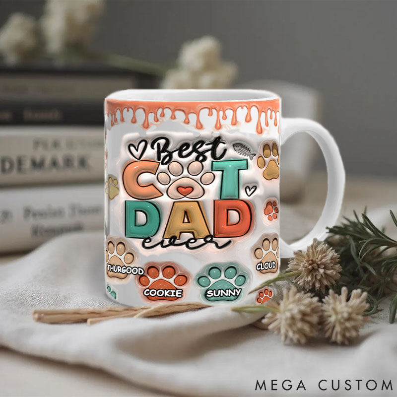 Personalized Pet Lover Best Pet Dad Ever Mugs