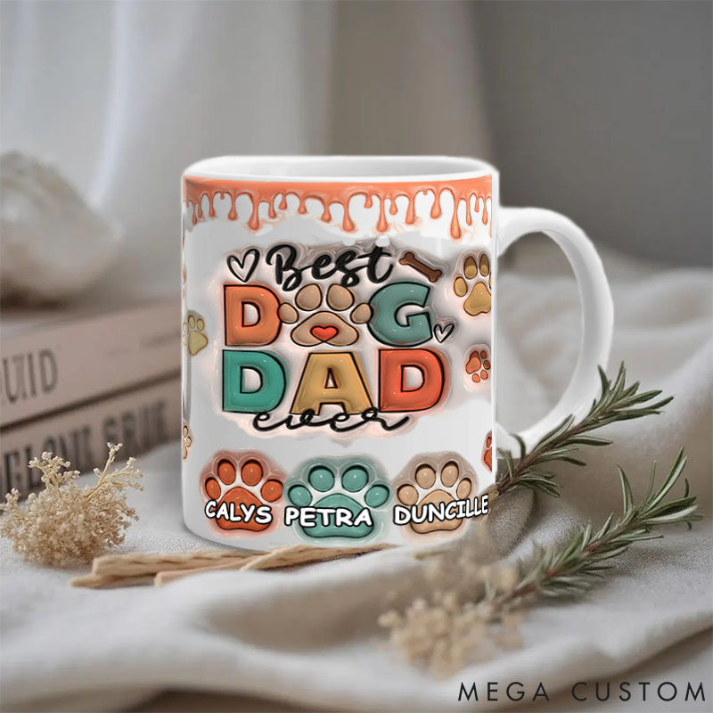 Personalized Pet Lover Best Pet Dad Ever Mugs