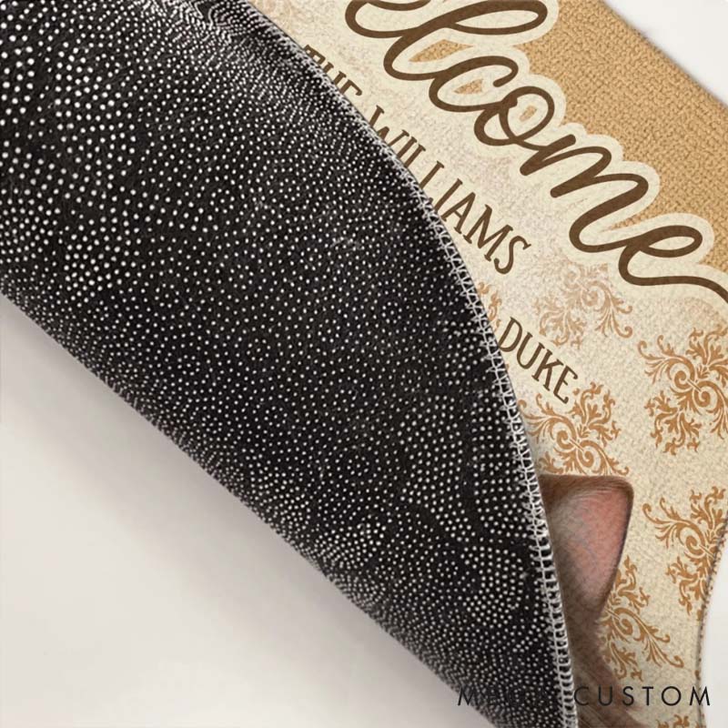 Personalized Pet Lover Birthday Gifts For Dog Cat Lovers Dog Dad And Mom Cat Owners Home Of Happy Paws Doormat