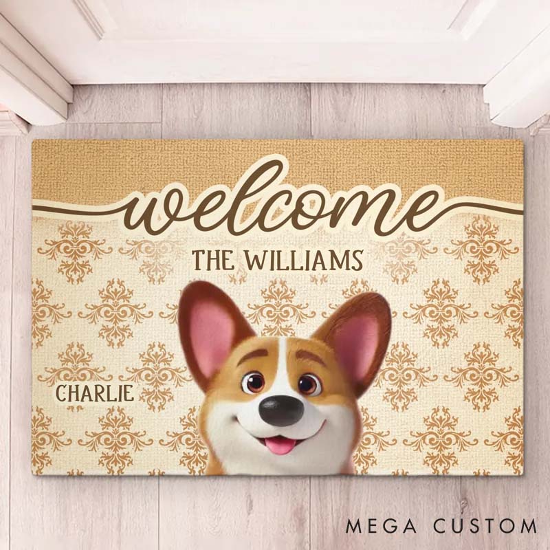 Personalized Pet Lover Birthday Gifts For Dog Cat Lovers Dog Dad And Mom Cat Owners Home Of Happy Paws Doormat