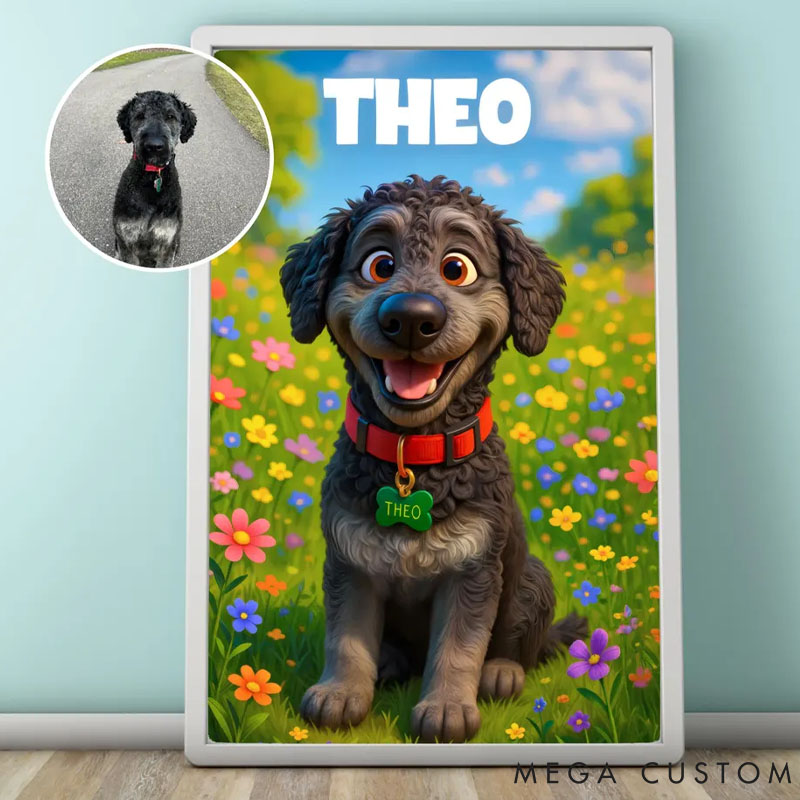 Personalized Pet Lover Cartoon Pet Portrait Dog Cartoon Portrait Cat