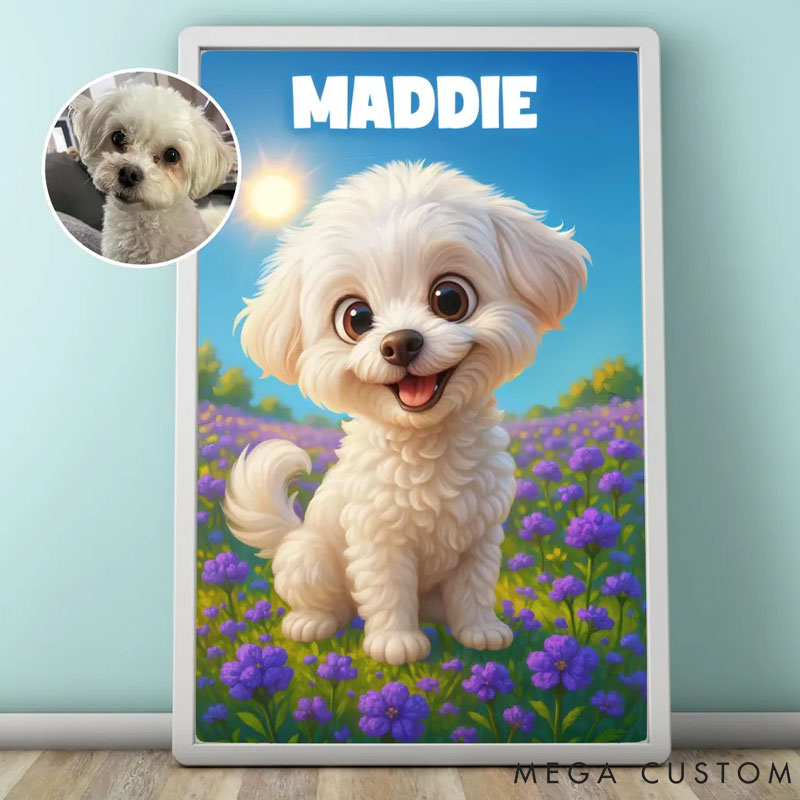Personalized Pet Lover Cartoon Pet Portrait Dog Cartoon Portrait Cat