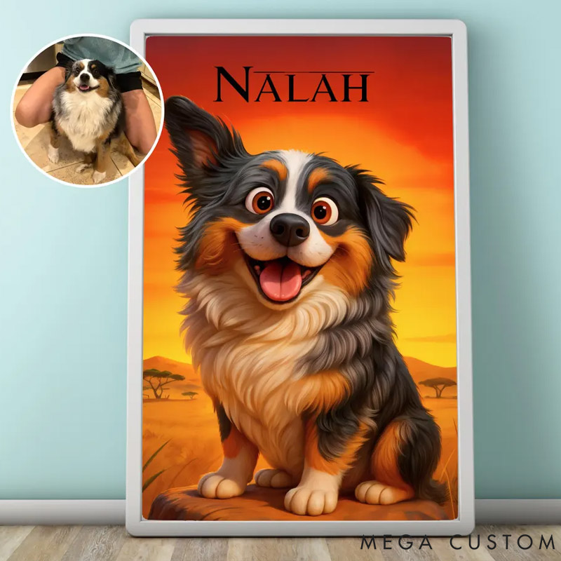 Personalized Pet Lover Cartoon Pet Portrait Dog Cartoon Portrait Cat