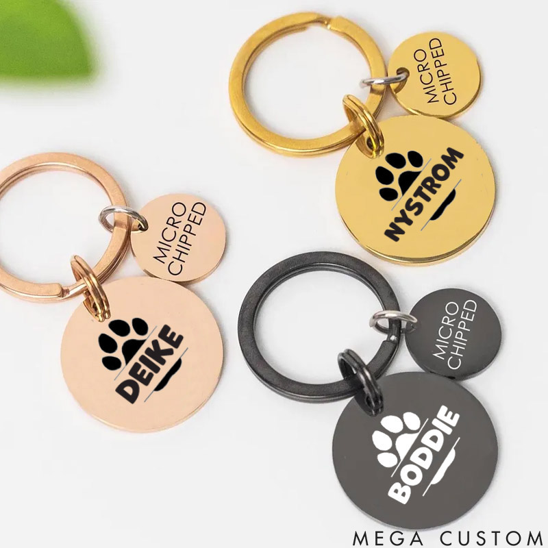 Personalized Pet Lover Cat Tag Dog Tag for Birthday Gift Pet Tags