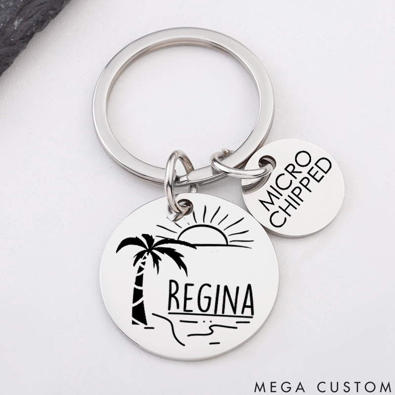 Personalized Pet Lover Cat Tag Dog Tag for Birthday Gift Seaside Pet Tags