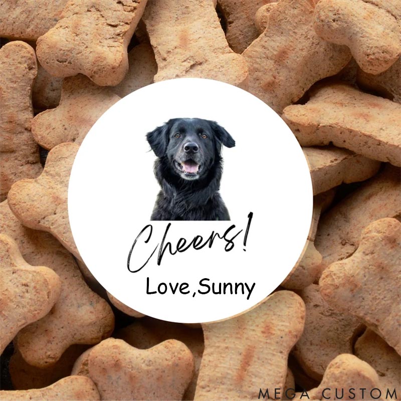 Personalized Pet Lover Cheers Image Stickers