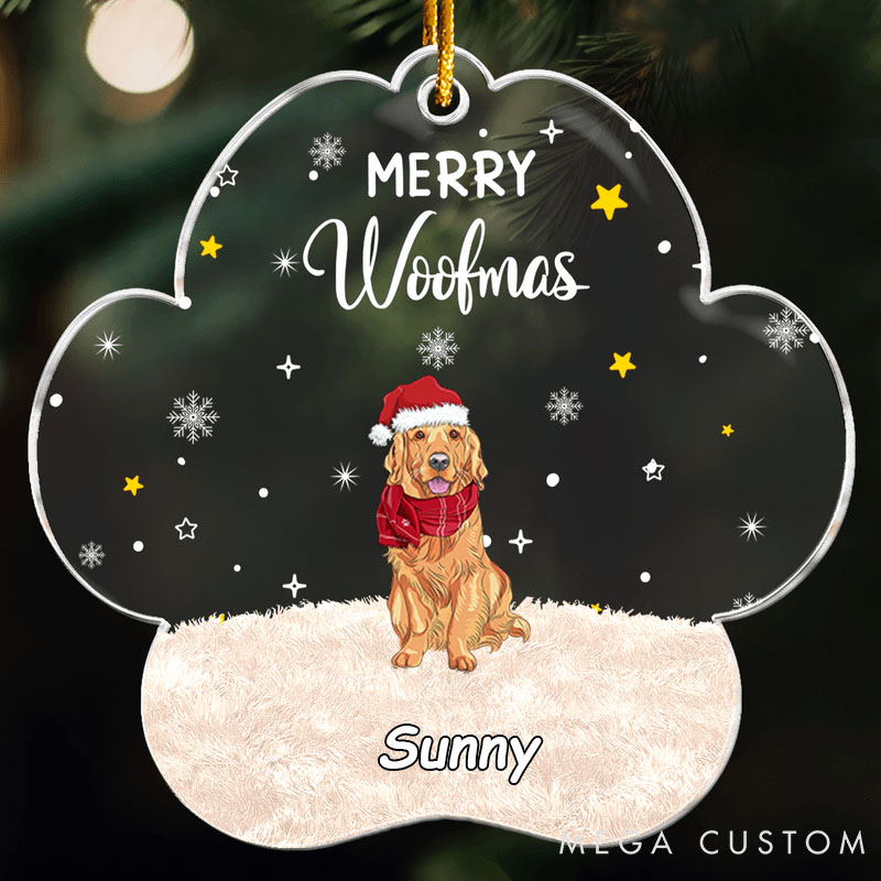 Personalized Pet Lover Cheers to Christmas with Furry Babies Christmas Ornament