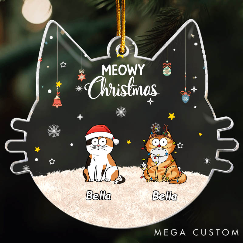 Personalized Pet Lover Cheers to Christmas with Furry Babies Christmas Ornament
