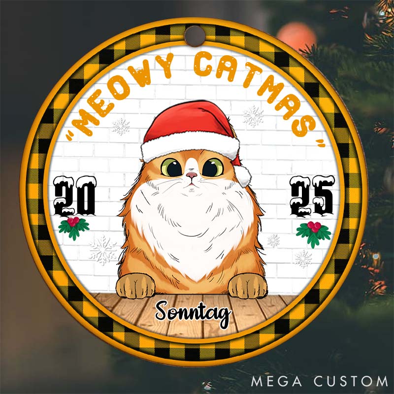 Personalized Pet Lover Christmas Cookie Crew Dogs and Cats Christmas Ornament
