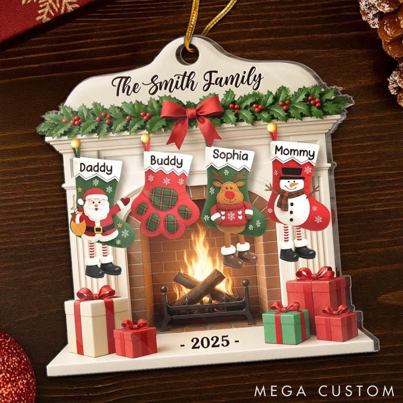 Personalized Pet Lover Christmas Glows where Hearts Gather Christmas Ornament