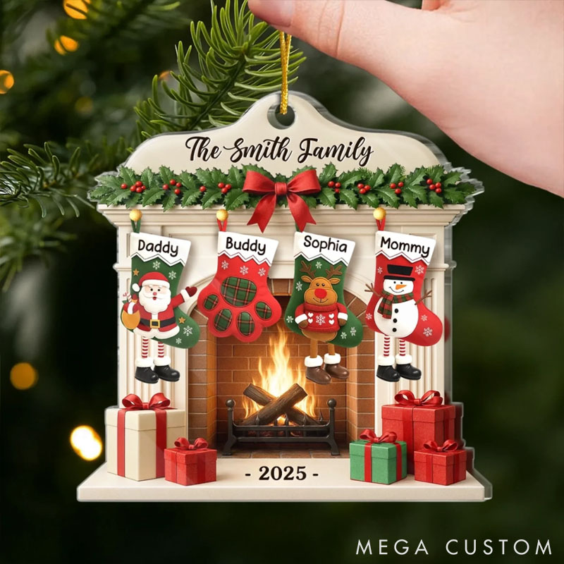 Personalized Pet Lover Christmas Glows where Hearts Gather Christmas Ornament