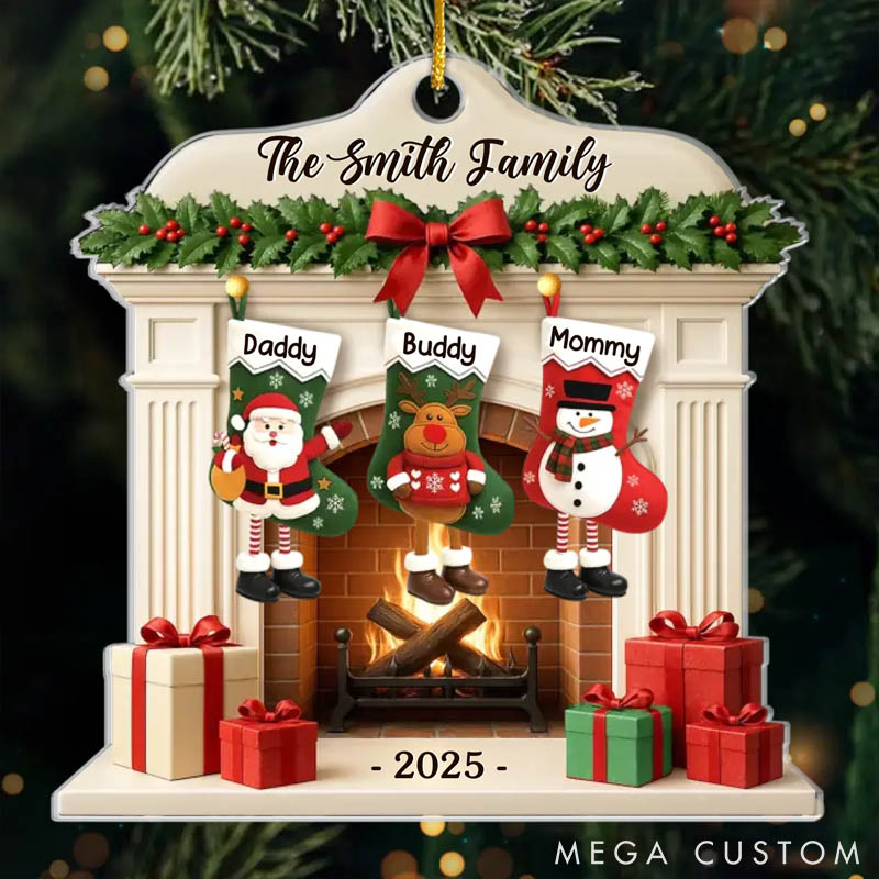 Personalized Pet Lover Christmas Glows where Hearts Gather Christmas Ornament