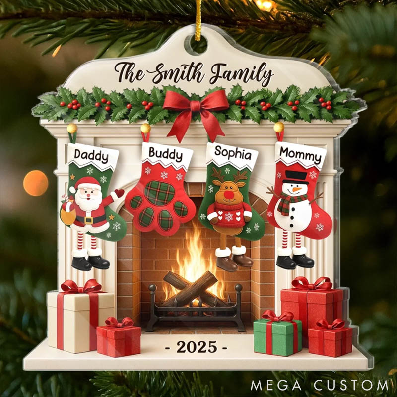 Personalized Pet Lover Christmas Glows where Hearts Gather Christmas Ornament