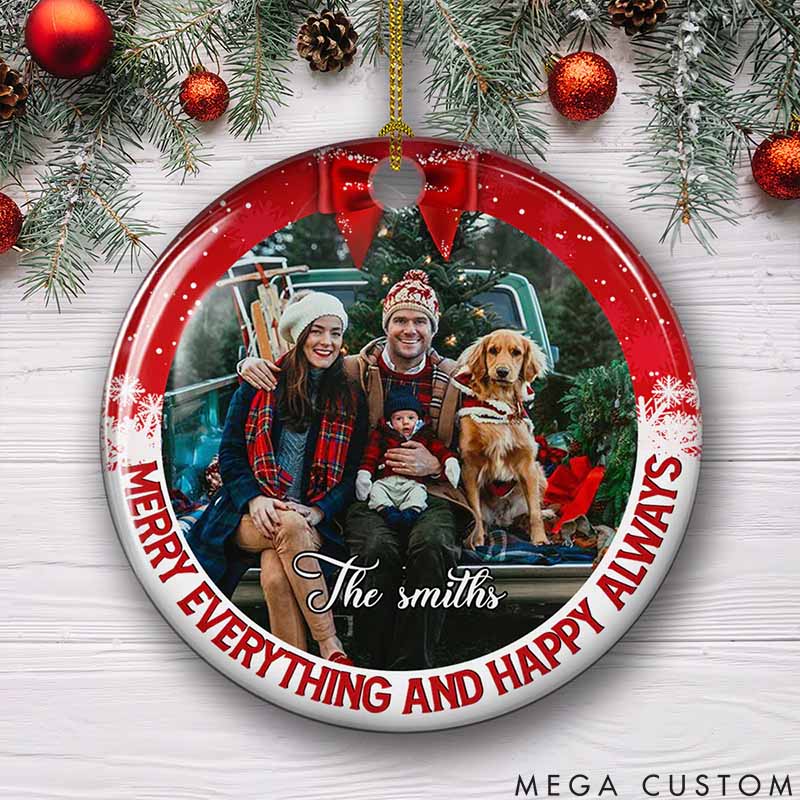 Personalized Pet Lover Christmas is Coming Christmas Ornament