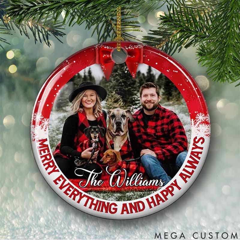 Personalized Pet Lover Christmas is Coming Christmas Ornament