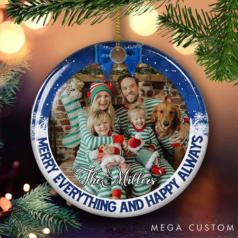 Personalized Pet Lover Christmas is Coming Christmas Ornament